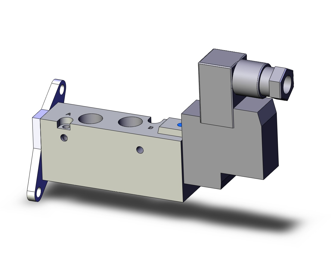 SMC SYJ7123-3D-01T-F valve, sgl sol, body pt, SYJ7000 SOLENOID VALVE 5/PORT***