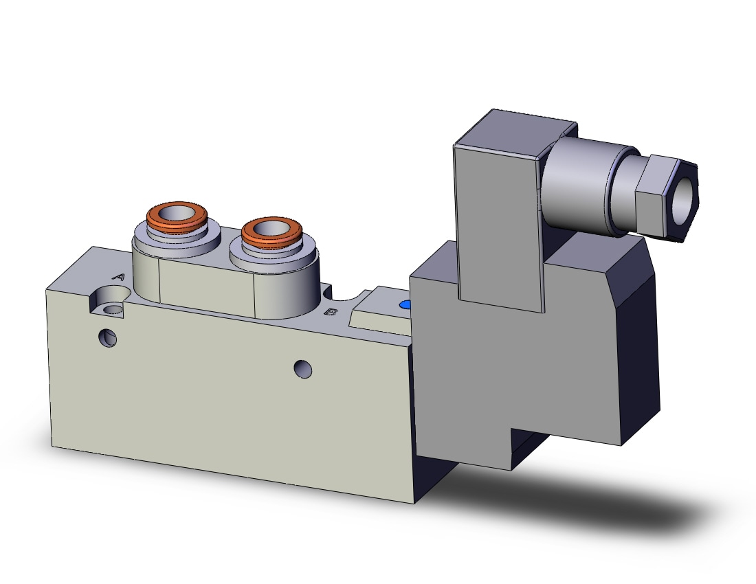 SMC SYJ7123-5DZ-C6 valve, sgl sol, body pt, SYJ7000 SOLENOID VALVE 5/PORT***