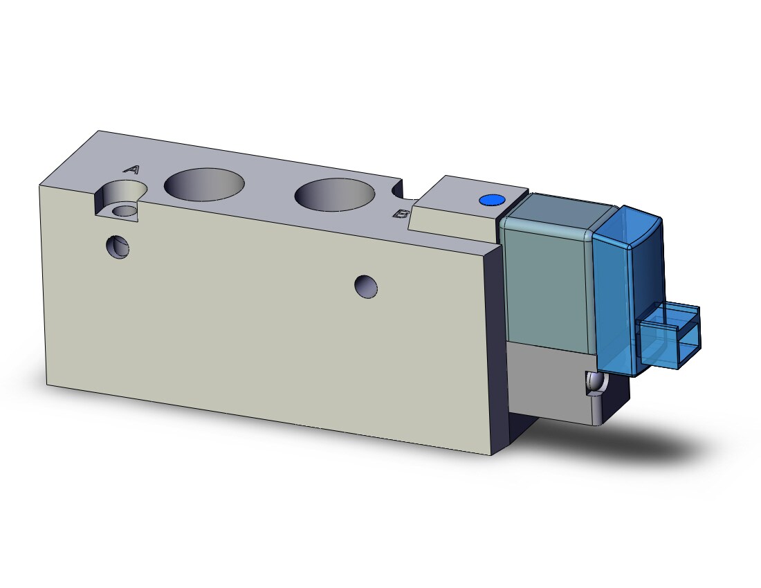 SMC SYJ7123-5LOZ-01T valve, sgl sol, body pt (dc), SYJ7000 SOLENOID VALVE 5/PORT***