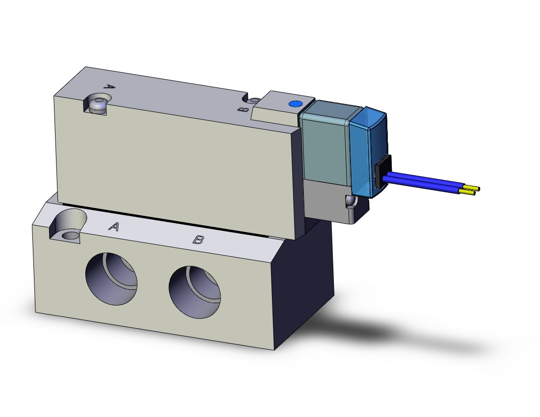 SMC SYJ7140-5GZ-02N valve, sgl sol, base mt (dc), SYJ7000 SOLENOID VALVE 5/PORT***