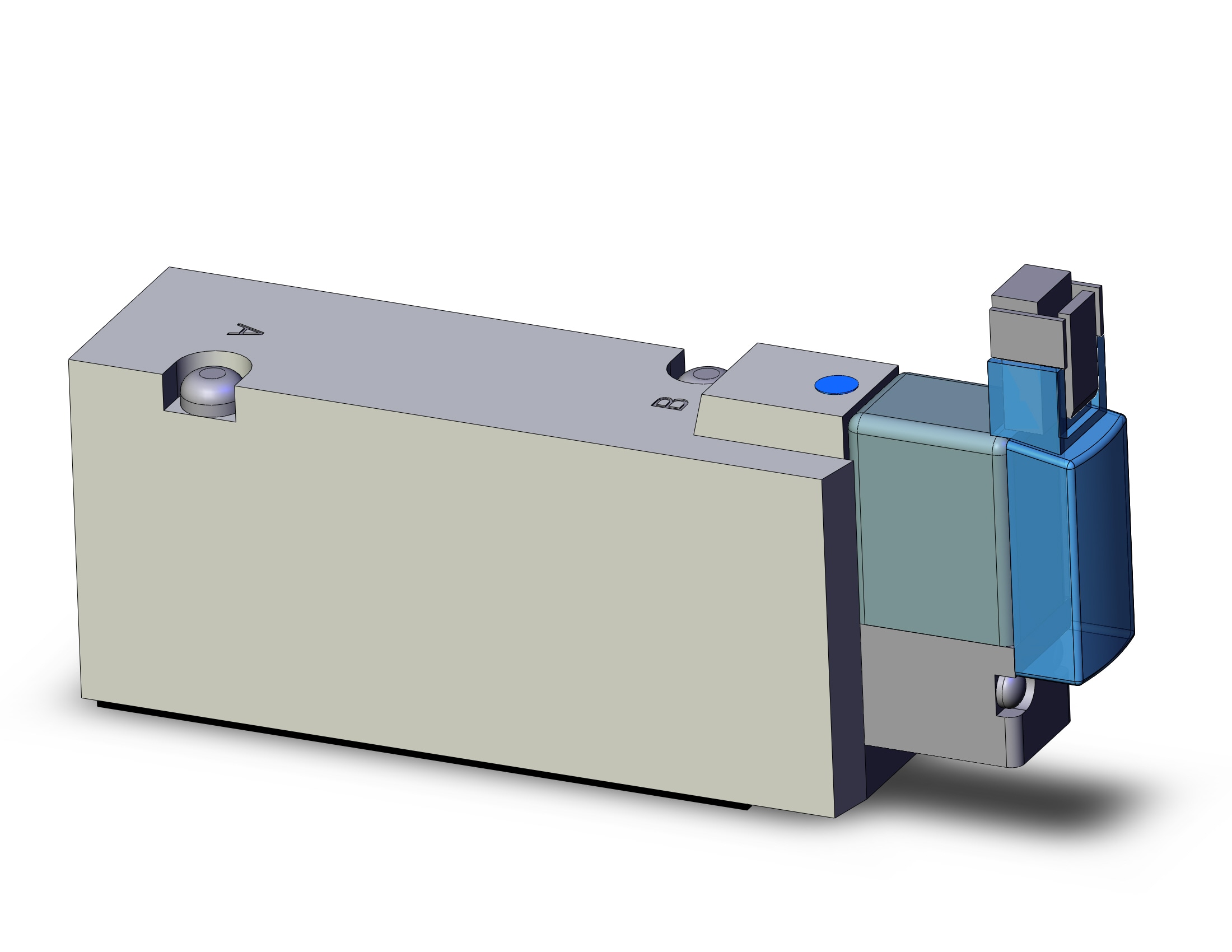 SMC SYJ7140-5MNZ valve, sgl sol, base mt (dc), SYJ7000 SOLENOID VALVE 5/PORT***