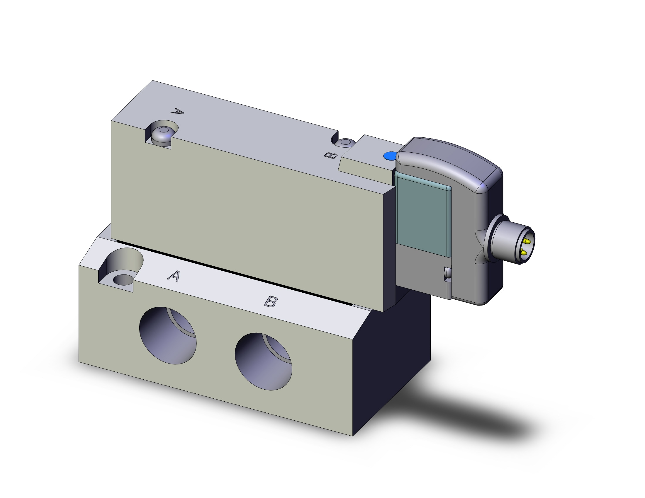 SMC SYJ7140-5WO-02 valve, sgl sol, base mt, SYJ7000 SOLENOID VALVE 5/PORT***