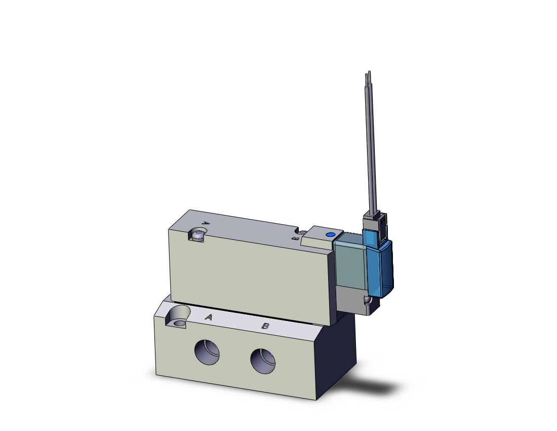 SMC SYJ7143-5MZ-01 valve, sgl sol, base mt (dc), SYJ7000 SOLENOID VALVE 5/PORT***