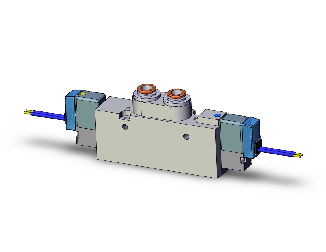 SMC SYJ7220-5GZ-C6 valve, dbl sol, body pt (dc), SYJ7000 SOLENOID VALVE 5/PORT