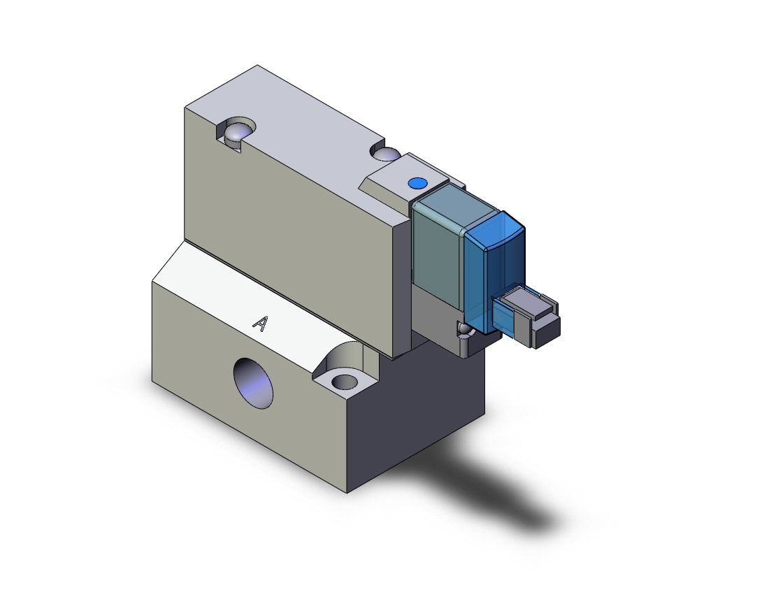 SMC SYJ724-5LNZ-01T valve, sol, base mt (dc), SYJ700 SOLENOID VALVE 3/PORT***