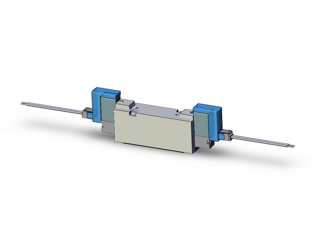 SMC SYJ7240-3LZD valve, dbl sol, base mt (ac), SYJ7000 SOLENOID VALVE 5/PORT