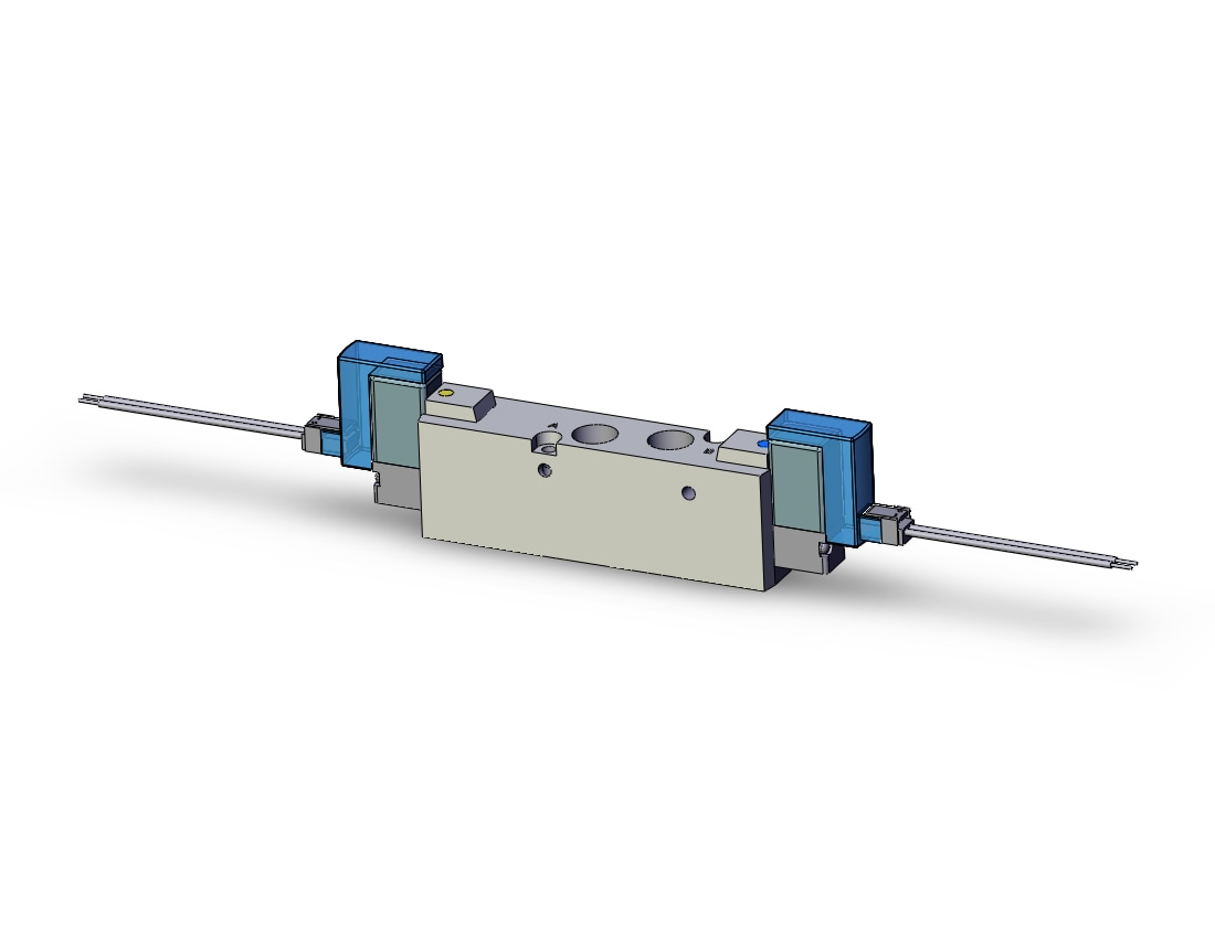 SMC SYJ7320-3L-01N valve, dbl sol, body pt (ac), SYJ7000 SOLENOID VALVE 5/PORT