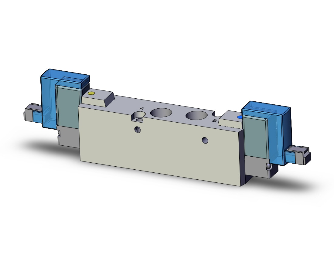 SMC SYJ7320-3LN-01N valve, dbl sol, body pt (ac), SYJ7000 SOLENOID VALVE 5/PORT