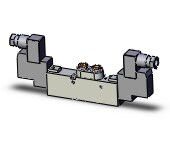 SMC SYJ7320-5DZ-N7 valve, dbl sol, body pt, SYJ7000 SOLENOID VALVE 5/PORT