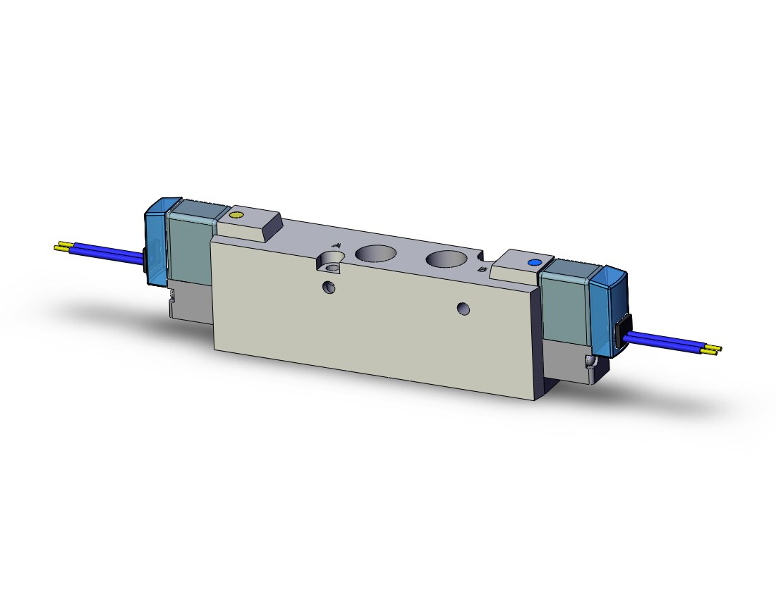 SMC SYJ7320-5G-01 valve, dbl sol, body pt (dc), SYJ7000 SOLENOID VALVE 5/PORT