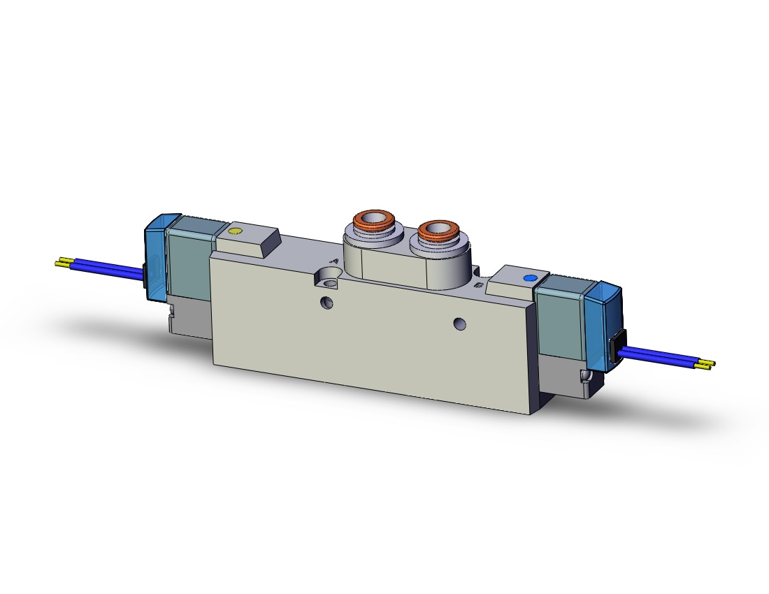 SMC SYJ7320-5GZ-C6 valve, dbl sol, body pt (dc), SYJ7000 SOLENOID VALVE 5/PORT