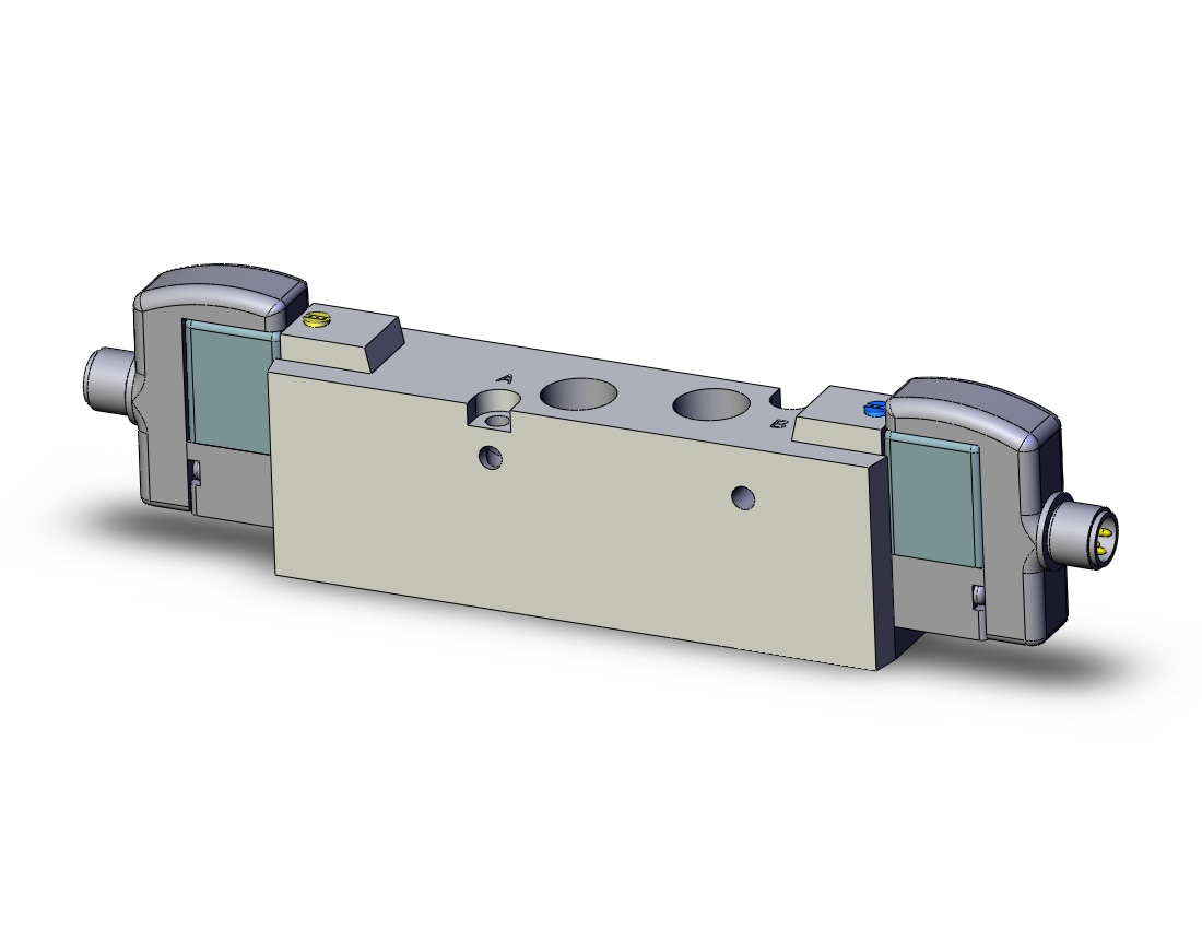 SMC SYJ7420-5WOUD-01 valve, dbl sol, body pt, SYJ7000 SOLENOID VALVE 5/PORT