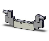 SMC SYJ7520-5DZ-01 valve, dbl sol, body pt, SYJ7000 SOLENOID VALVE 5/PORT