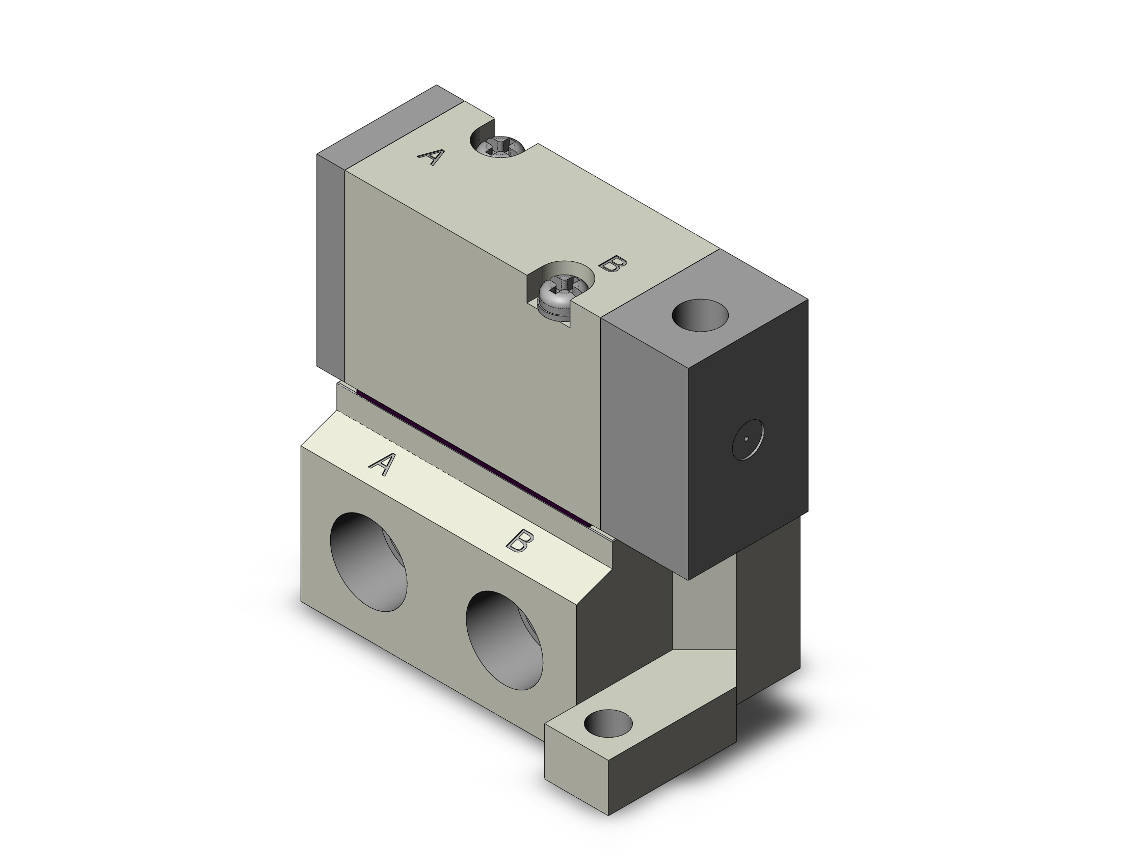 SMC SYJA5140-01F valve, air pilot, SYJ5000 SOLENOID VALVE 5/PORT