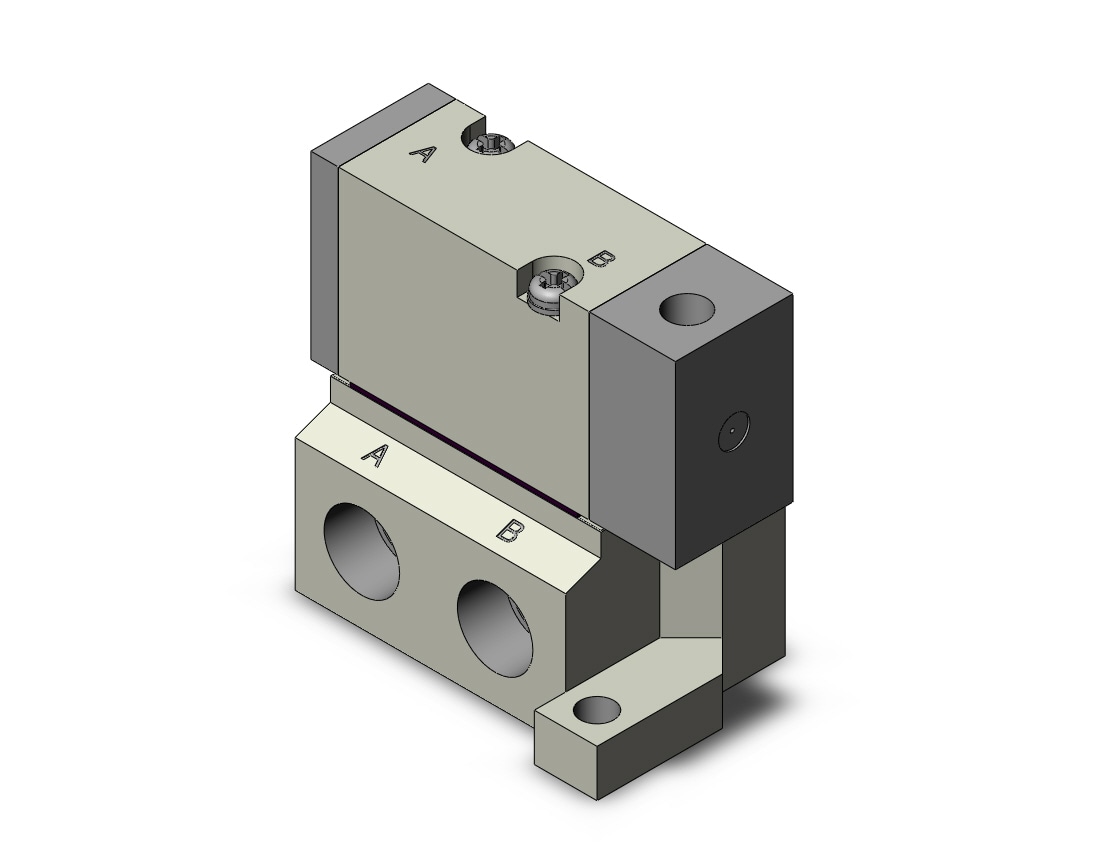 SMC SYJA5140-01T valve, air pilot, SYJ5000 SOLENOID VALVE 5/PORT