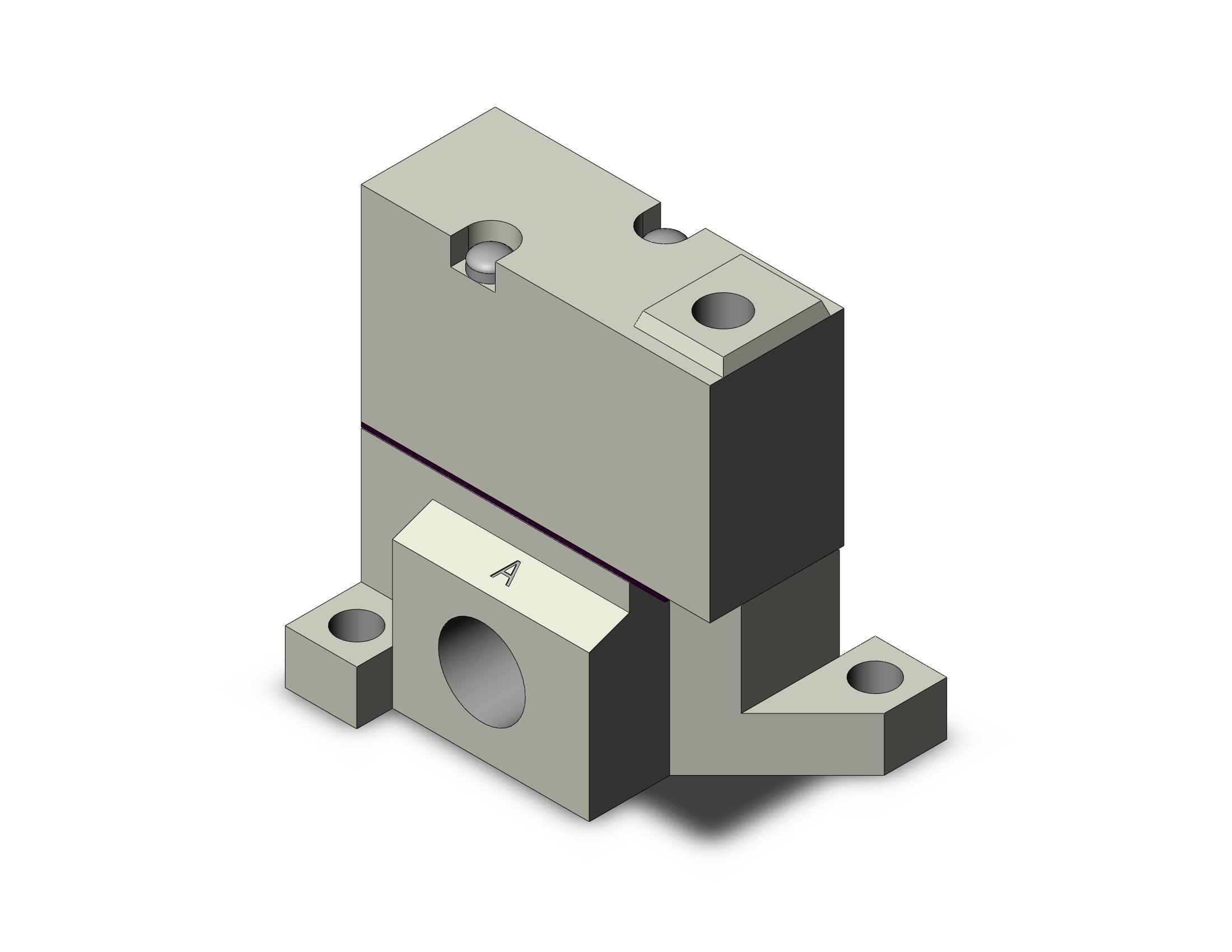 SMC SYJA524-01N valve, air pilot, SYJ500 SOLENOID VALVE 3/PORT