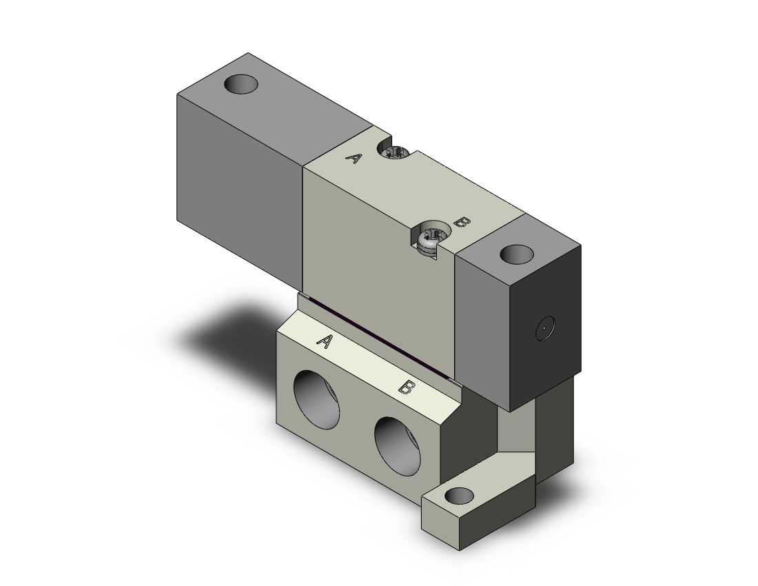 SMC SYJA5440-01 valve, air pilot, SYJ5000 SOLENOID VALVE 5/PORT