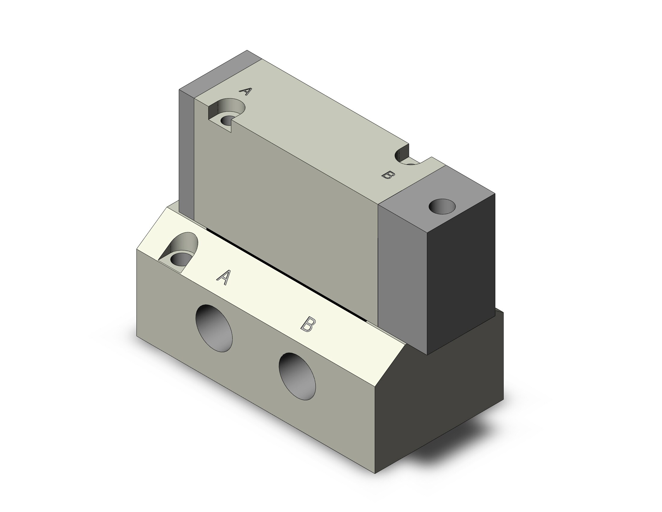 SMC SYJA7140-01N valve, air pilot, SYJ7000 SOLENOID VALVE 5/PORT