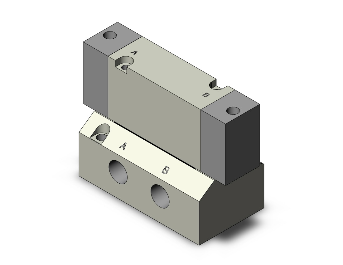 SMC SYJA7240-01 valve, air pilot, SYJ7000 SOLENOID VALVE 5/PORT