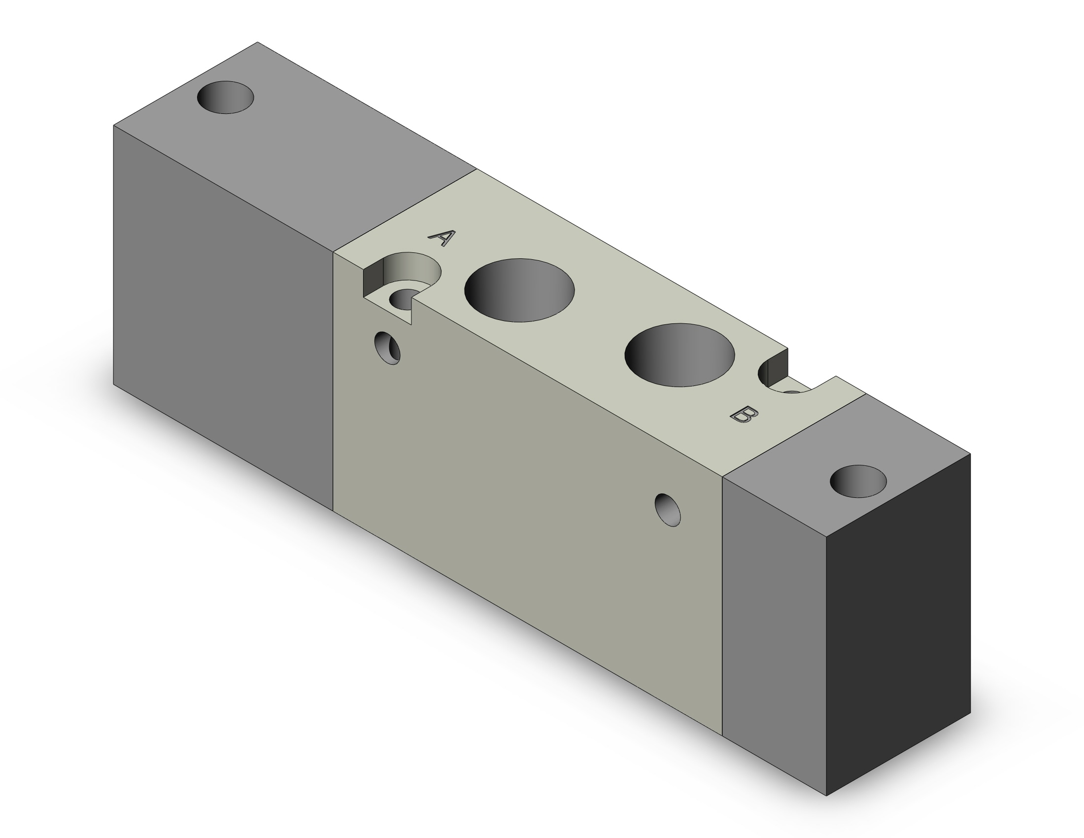 SMC SYJA7320-01T valve, air pilot, SYJ7000 SOLENOID VALVE 5/PORT