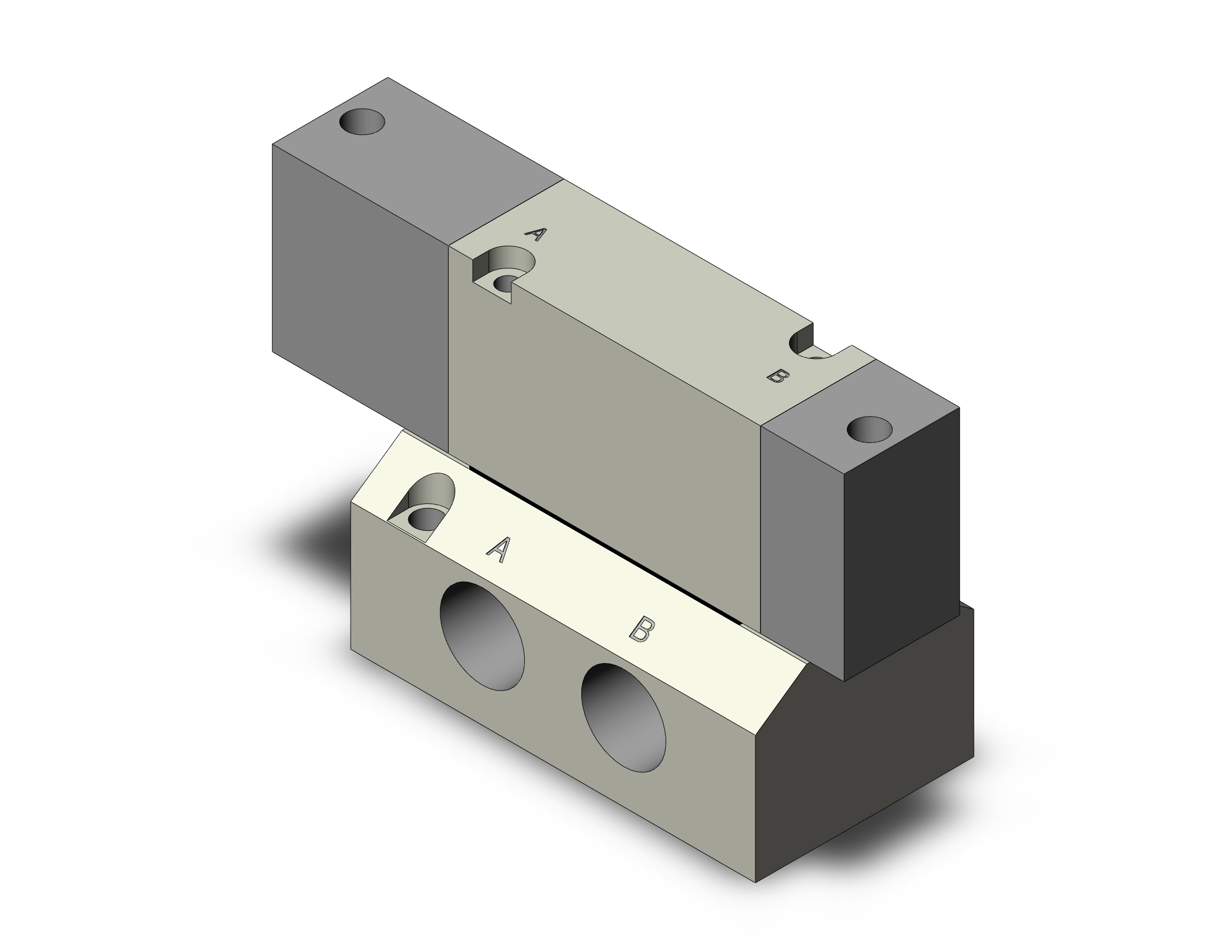 SMC SYJA7340-02 valve, air pilot, SYJ7000 SOLENOID VALVE 5/PORT