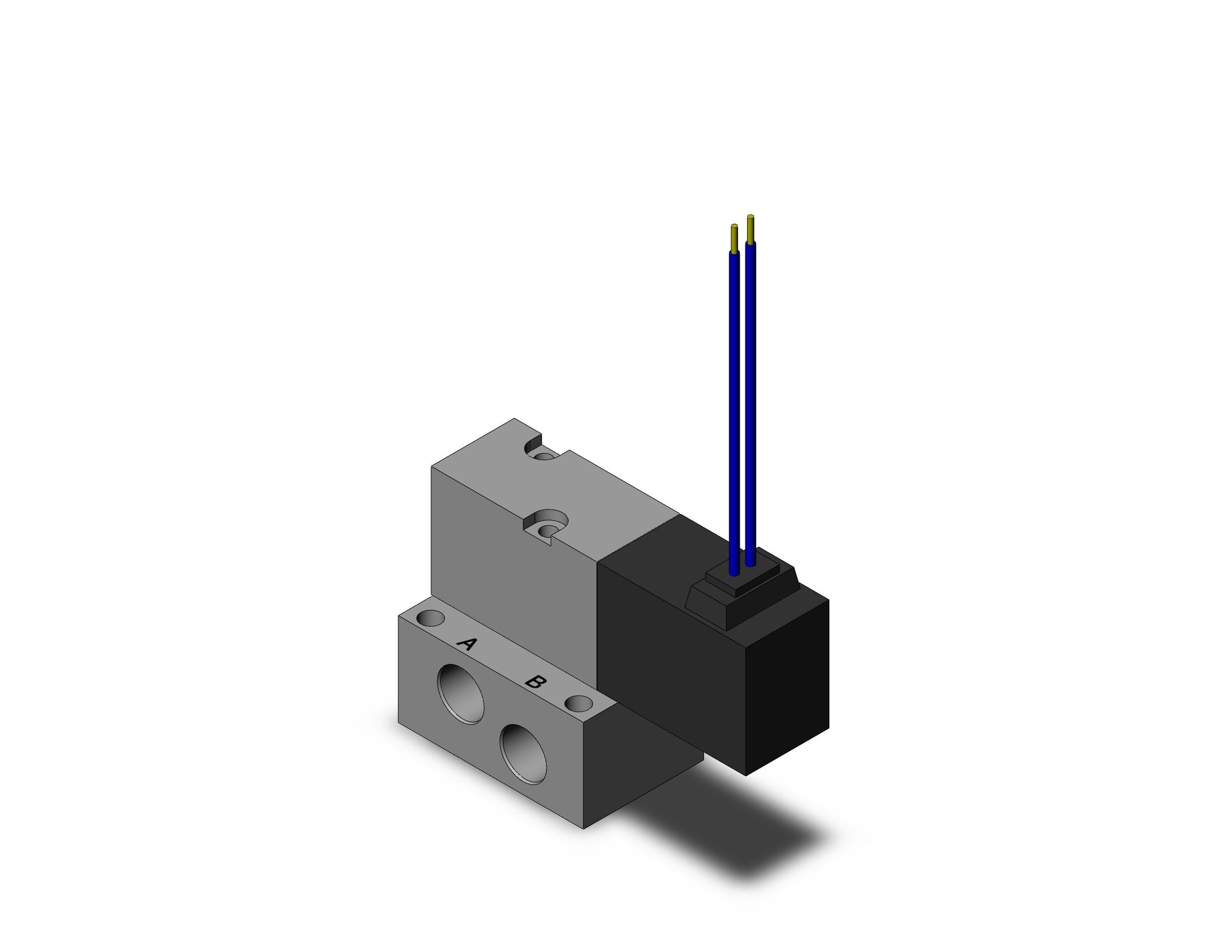 SMC VK3140-3H-01N valve 4 way base mounted, VK3000 SOL VALVE 4/5 PORT