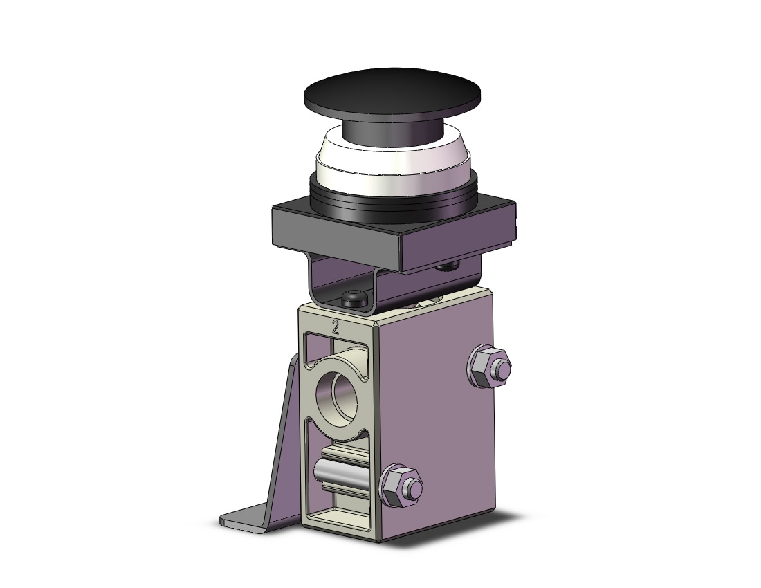 SMC VM220-02-30BA-B mech valve w/actuator, VM (VFM/VZM) MECHANICAL VALVE