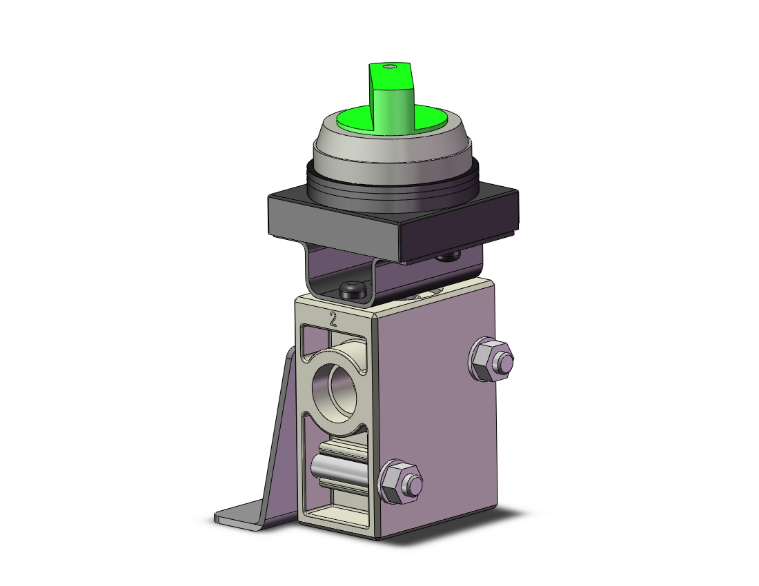 SMC VM230-N02-34GA-B mech valve, VM (VFM/VZM) MECHANICAL VALVE