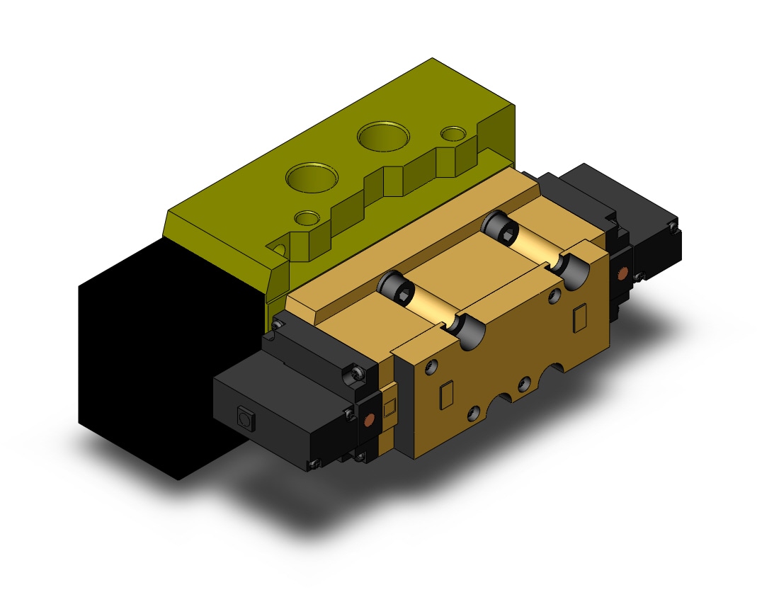 SMC VSR8-10-FJG-D-3EZ-V1A04T valve, size 3, iso plug-in/dbl, VSS/R8-10 SOL VALVE 4/5 PORT