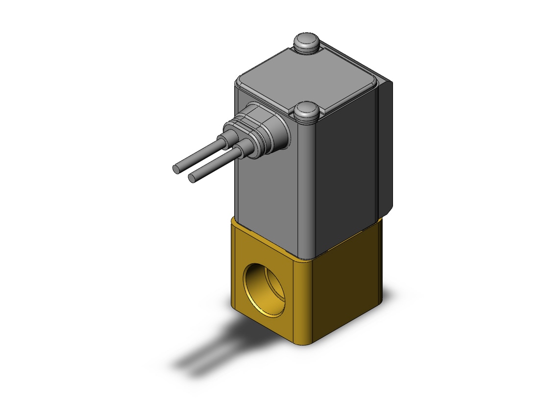 SMC VDW22NEB brass (c37) body 2 port valve, 2 PORT VALVE