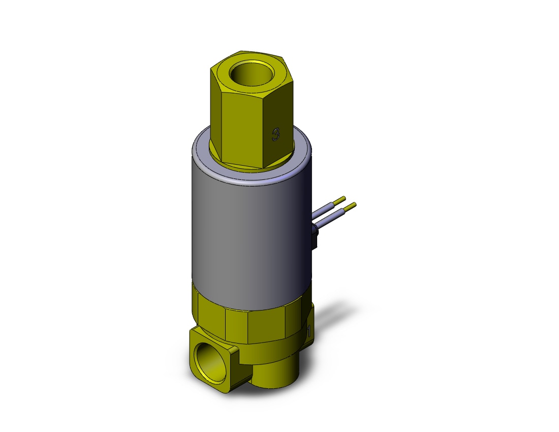 SMC VDW350-5G-3-01N-A-Q valve, compact, sgl, brass, 3 PORT SOLENOID VALVE