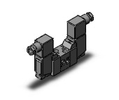 SMC VF1220-5DZ1-01-F valve, sol, VF1000 SOL VALVE 4/5 PORT