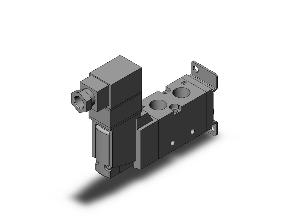 SMC VF3130-5TZ1-02-F vf3000 body pt 1/4, VF3000 SOL VALVE 4/5 PORT