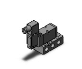 SMC VF3143-5DZE1-02 valve, pilot, base mounted, VF3000 SOL VALVE 4/5 PORT