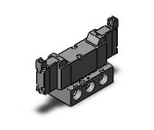SMC VF3243-5MN1-03N valve, pilot, base mounted, VF3000 SOL VALVE 4/5 PORT
