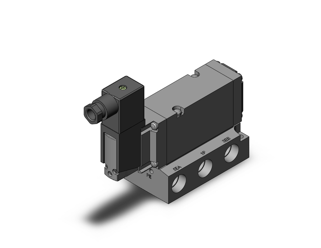 SMC VF5144-1D1-03 vf5000 base mt 3/8, VF5000 SOL VALVE 4/5 PORT