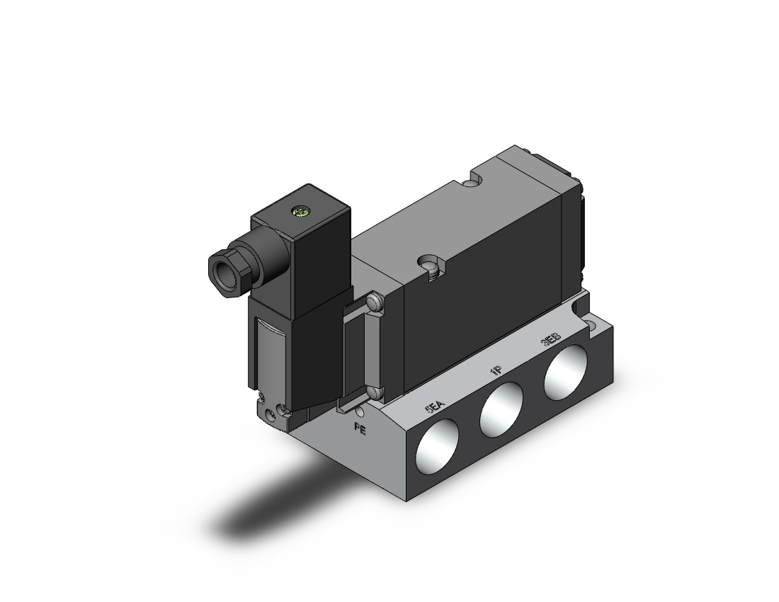 SMC VF5144-3D1-04 vf5000 base mt 1/2, VF5000 SOL VALVE 4/5 PORT