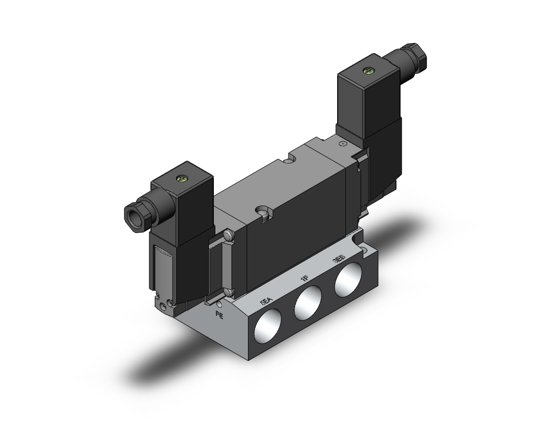 SMC VF5244-3D1-04 vf5000 base mt 1/2, VF5000 SOL VALVE 4/5 PORT