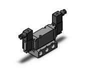 SMC VF5244-5DSD1-03N valve, pilot, base mounted, VF5000 SOL VALVE 4/5 PORT