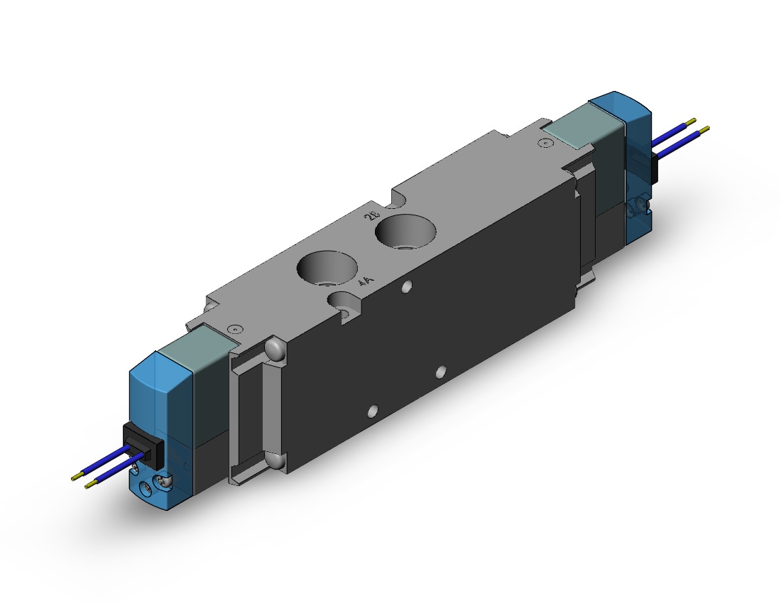 SMC VF5320-4G1-03 pilot operated 5 port solenoid valve, 4/5