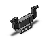 SMC VF5444-5DZ1-04F vf5000 base mt 1/2, VF5000 SOL VALVE 4/5 PORT