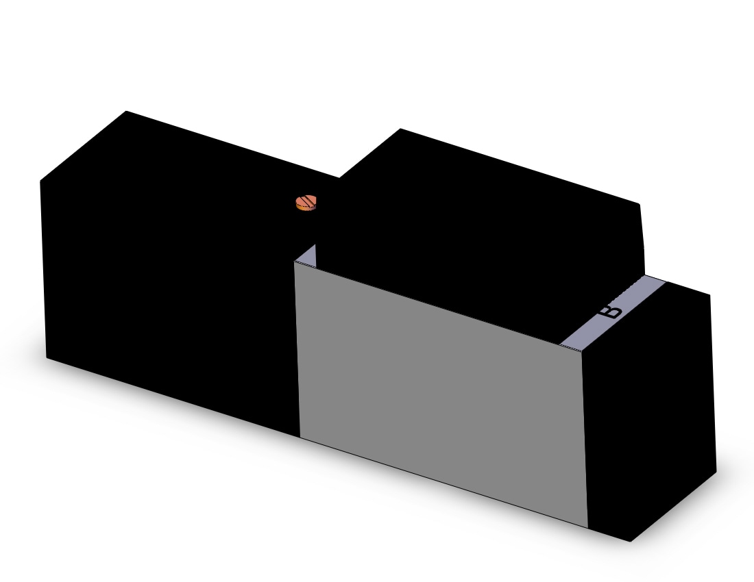 SMC VFR2100-2FZB valve sgl plug-in base mount, VFR2000 SOL VALVE 4/5 PORT***