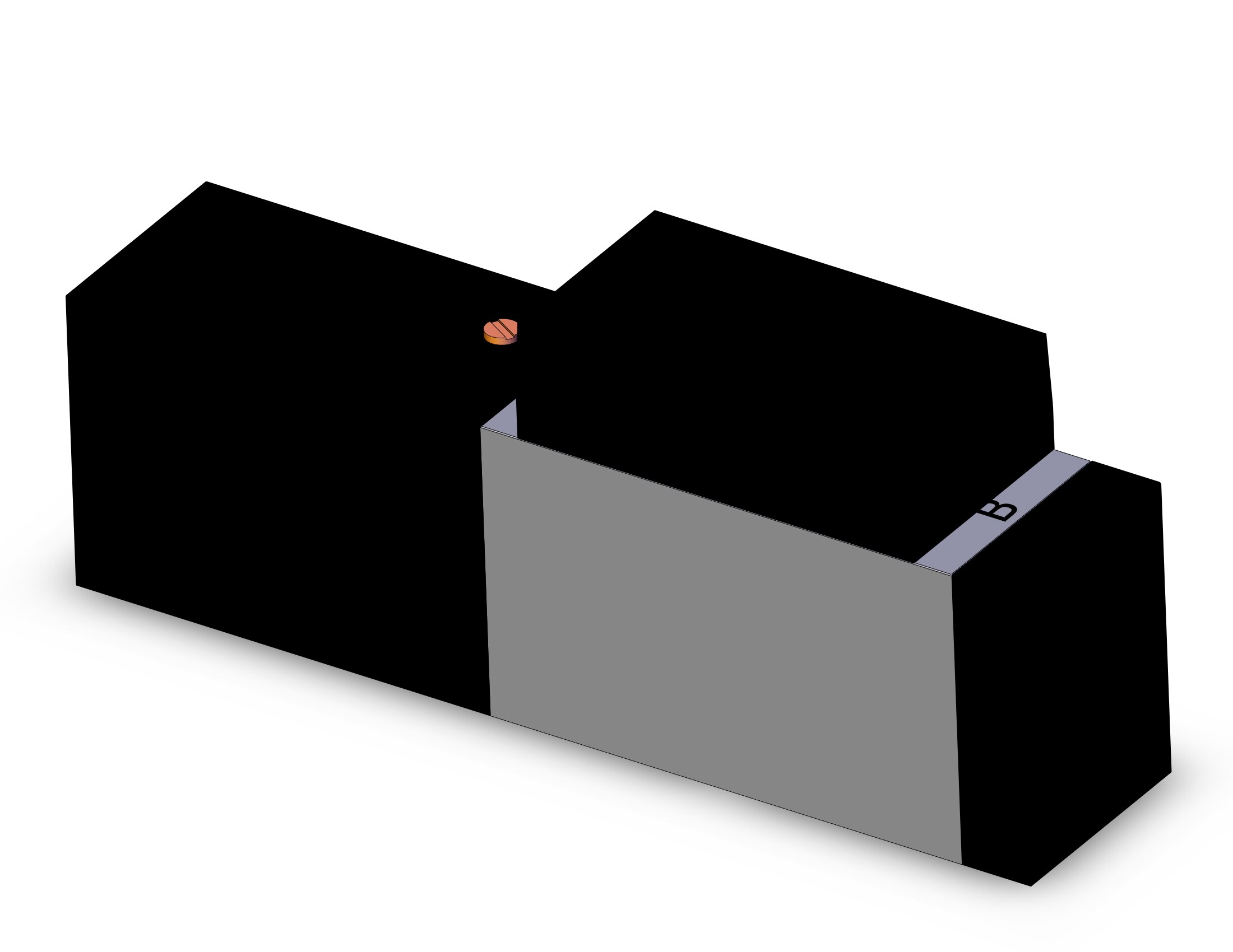 SMC VFR2100-6FZB valve sgl plug-in base mount, VFR2000 SOL VALVE 4/5 PORT***