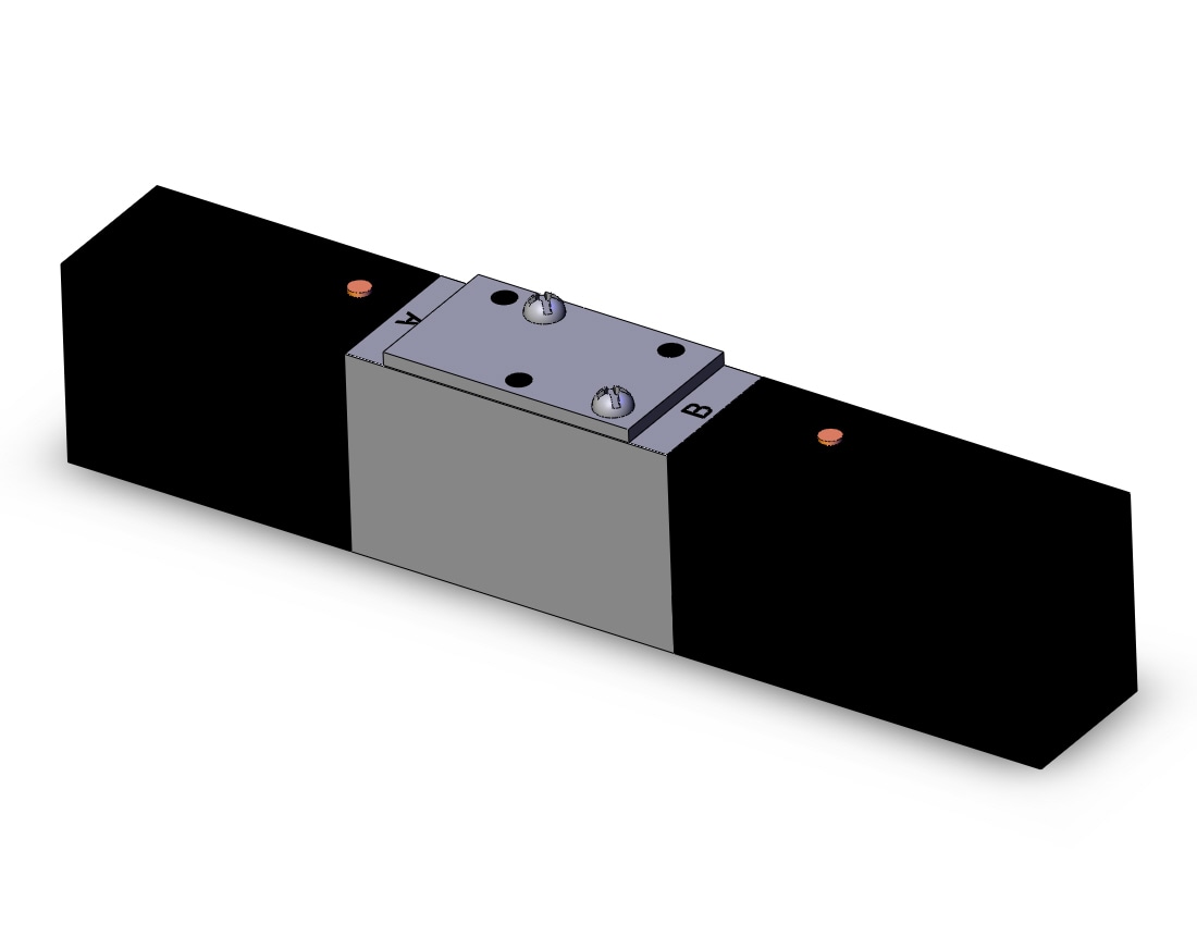 SMC VFR2200-5FA valve dbl plug-in base mount, VFR2000 SOL VALVE 4/5 PORT***