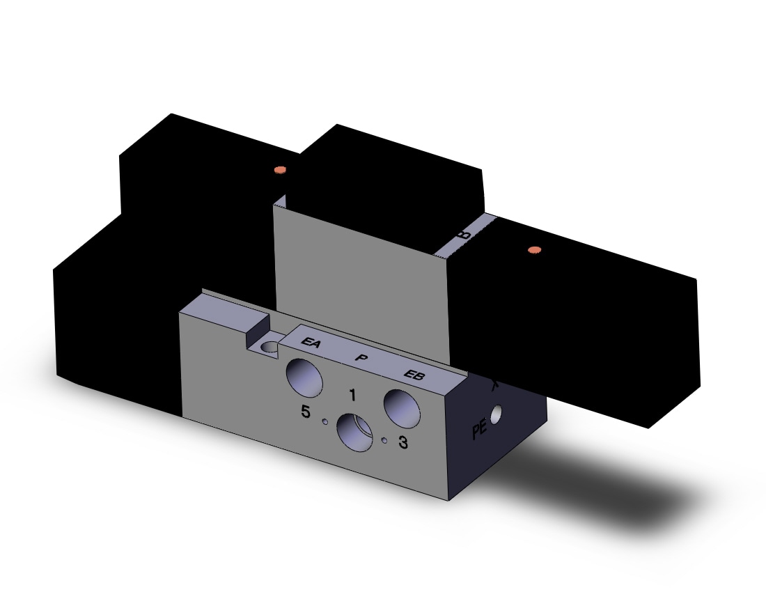 SMC VFR2200-5FZ-01N Valve, 5 Port Solenoid, 4/5 PORT SOLENOID VALVE