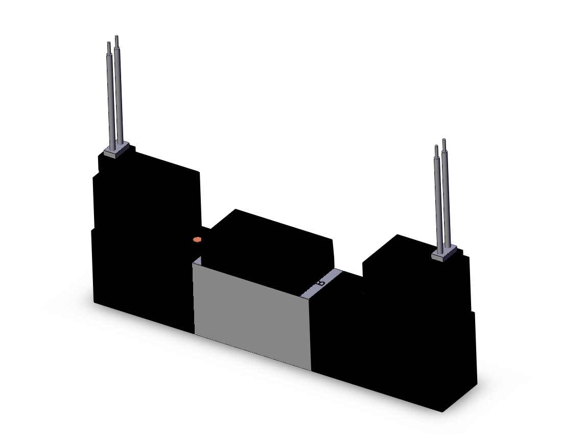 SMC VFR2210-5LZ valve, 5 port solenoid, 4/5 PORT SOLENOID VALVE