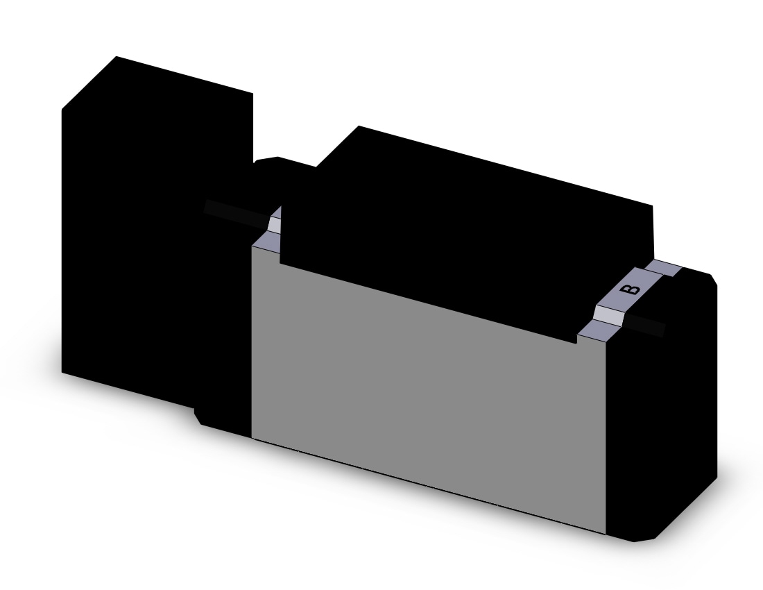 SMC VFR3100-3FB valve sgl plug-in base mount, VFR3000 SOL VALVE 4/5 PORT***