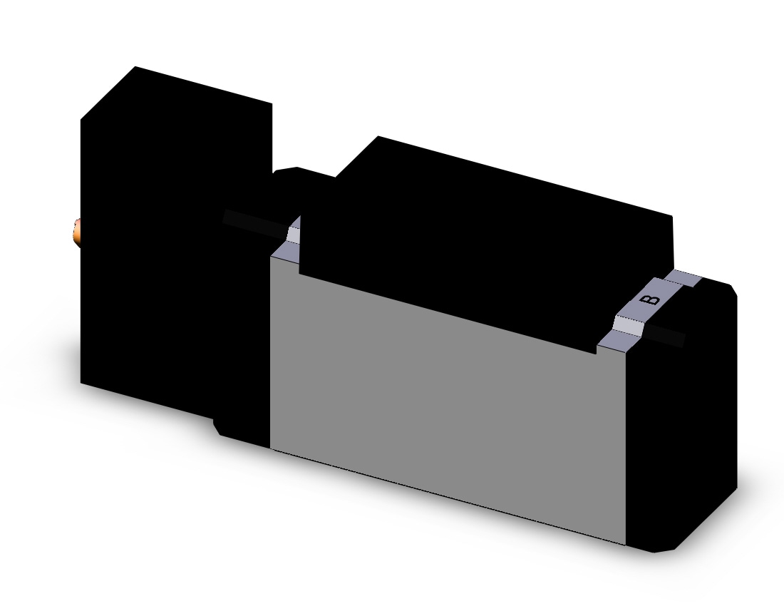 SMC VFR3100-4FZC valve sgl plug-in base mount, VFR3000 SOL VALVE 4/5 PORT***