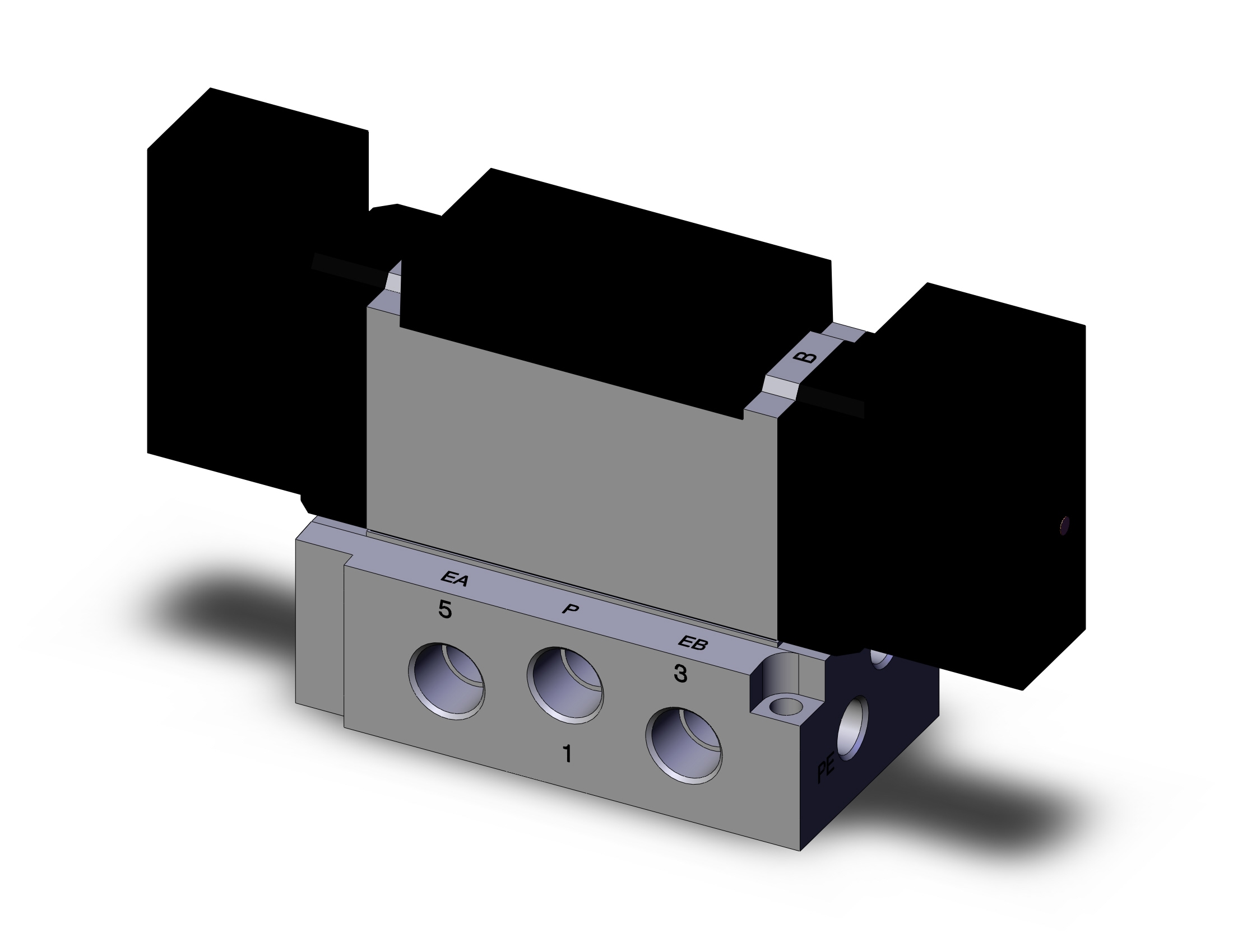 SMC VFR3210-5EZ-02 vfr3000 base mt 1/4, VFR3000 SOL VALVE 4/5 PORT