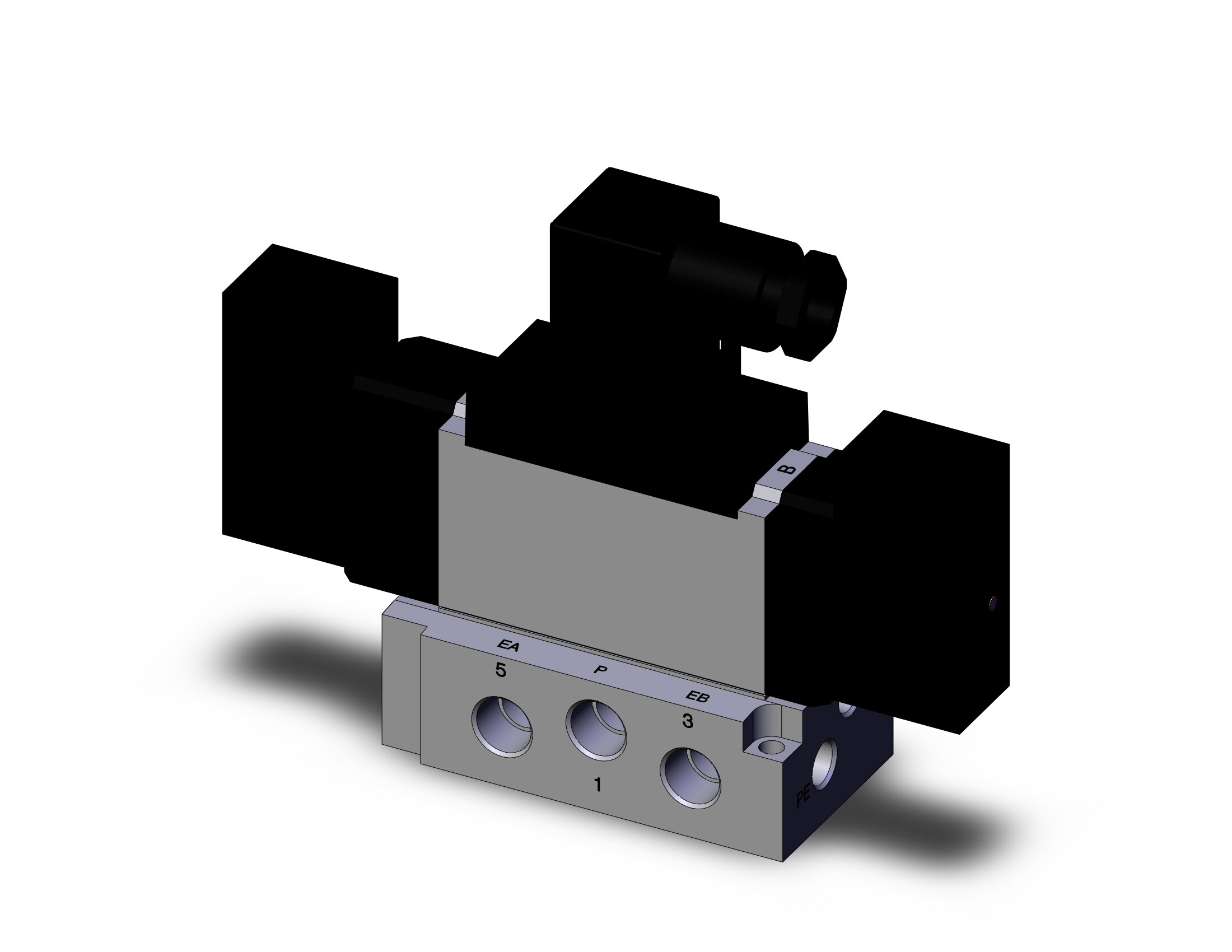 SMC VFR3310-5DZ-02T valve dbl non plugin base mt, VFR3000 SOL VALVE 4/5 PORT